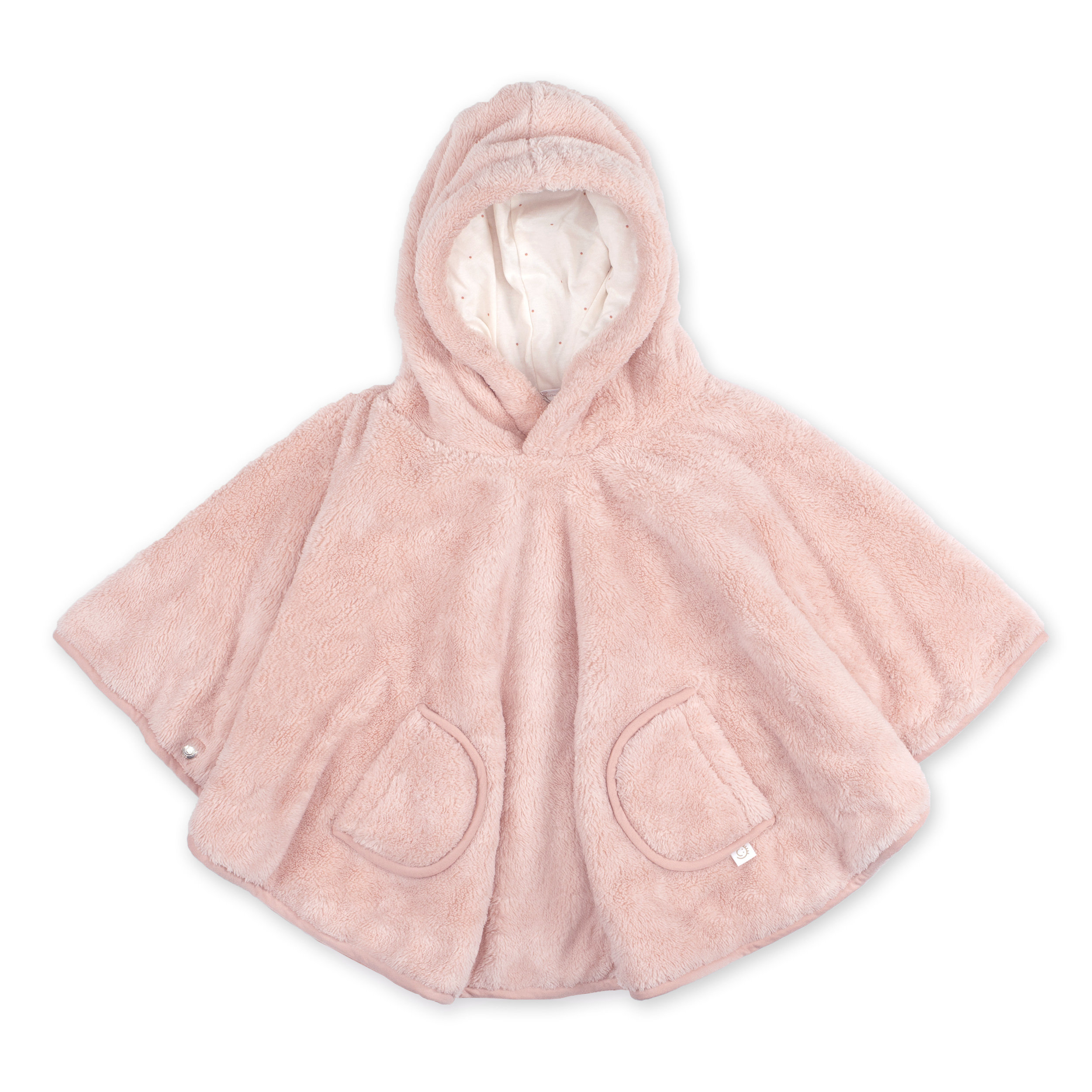 Travel poncho Softy + jersey 9-36m  Old pink