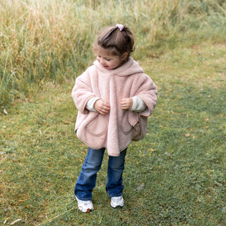 Poncho de viaje Suavidad mullida 9-36m  Blush