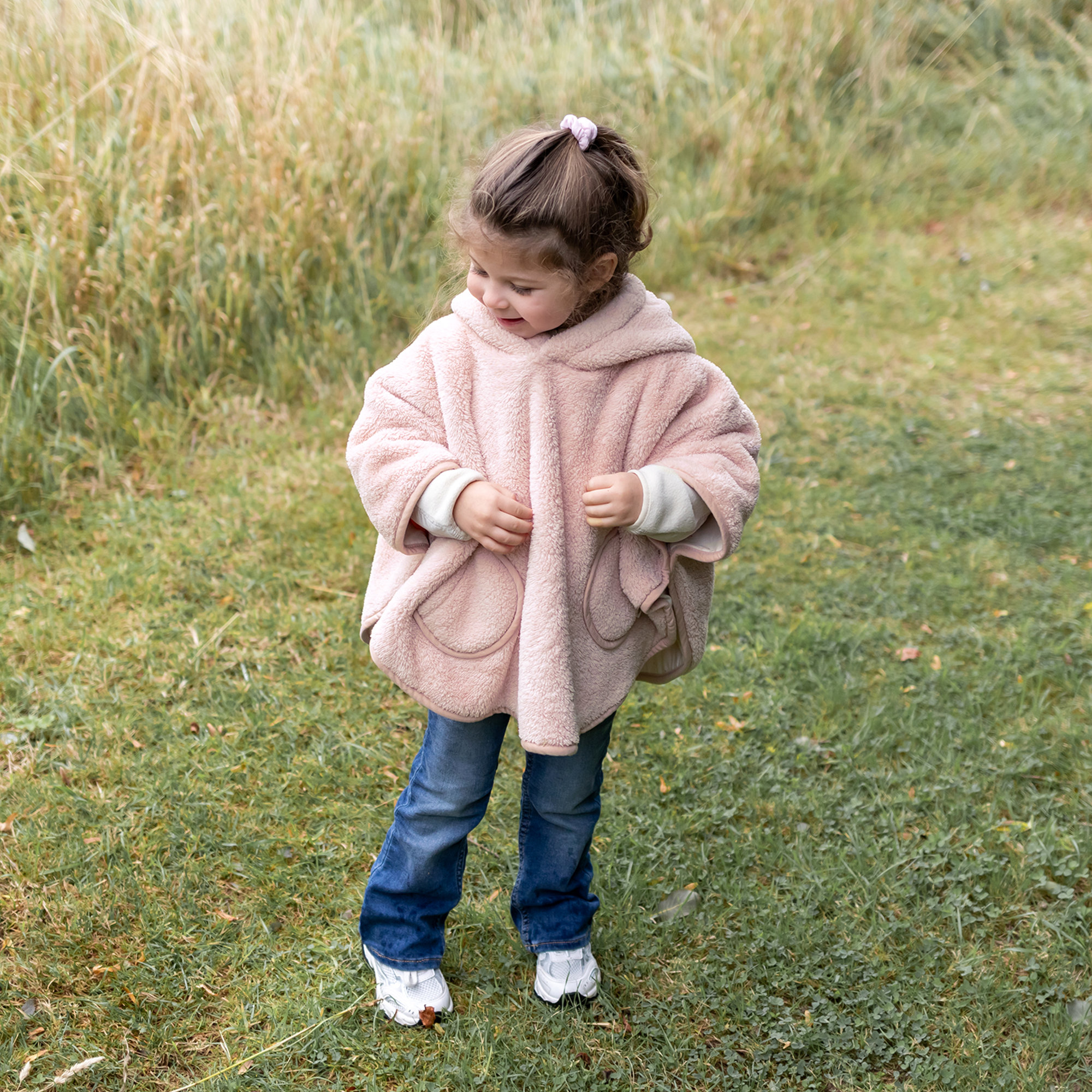 Poncho de voyage Softy + jersey 9-36m  Blush[WANDER]