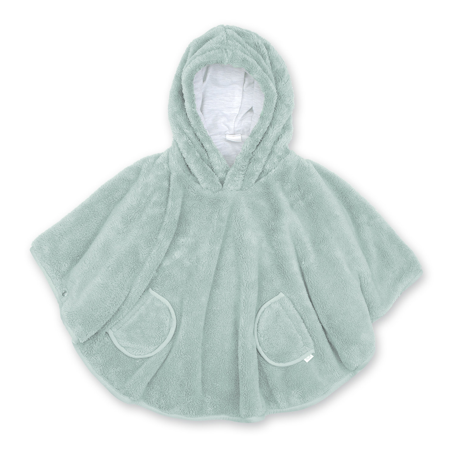 Reiseponcho Softy + jersey 9-36m  Grüne celadon