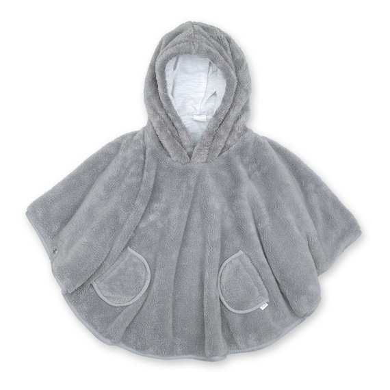 Travel poncho Softy + jersey 9-36m  Medium grey