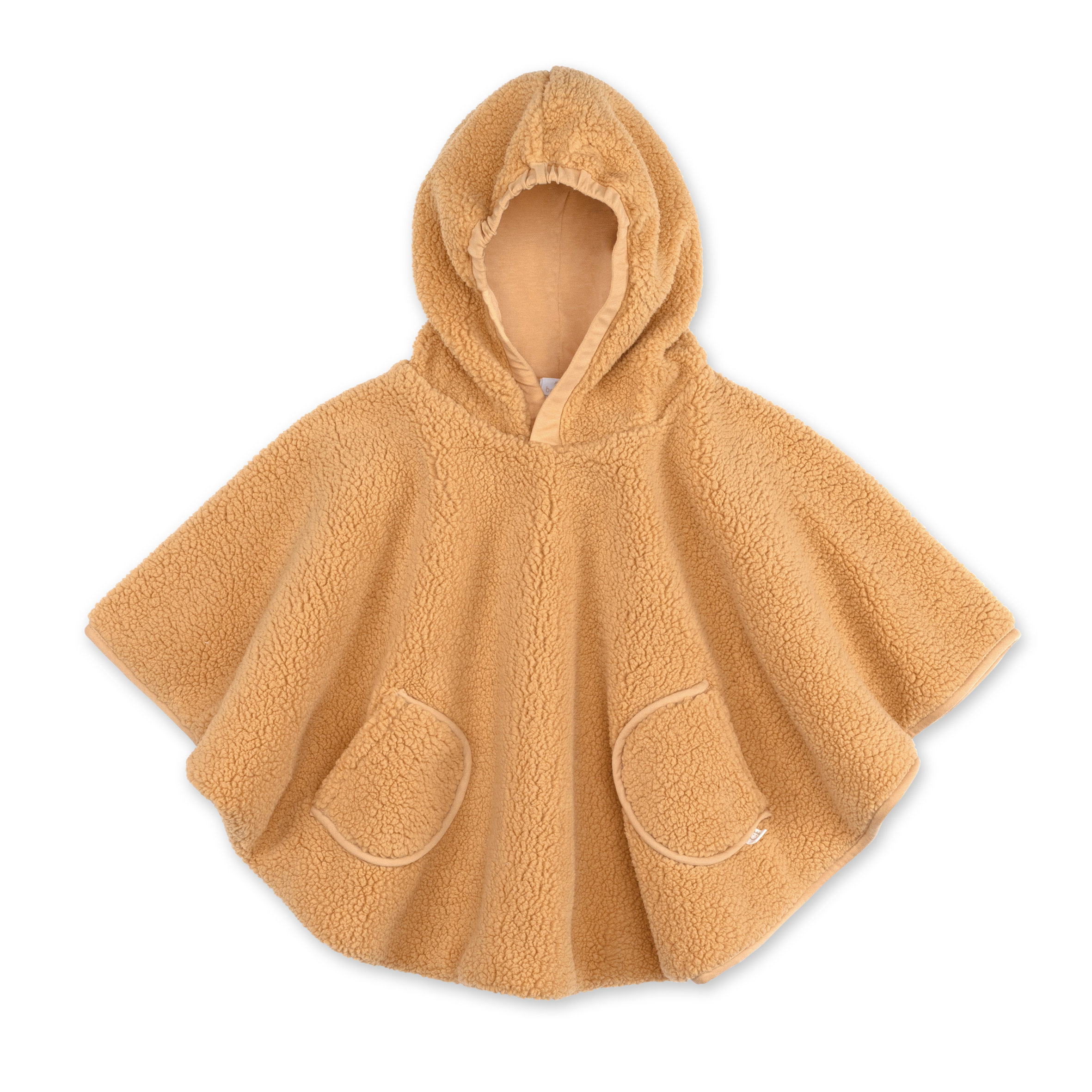 Travel poncho Teddy + Pady jersey 9-36m TEDDY Ocre