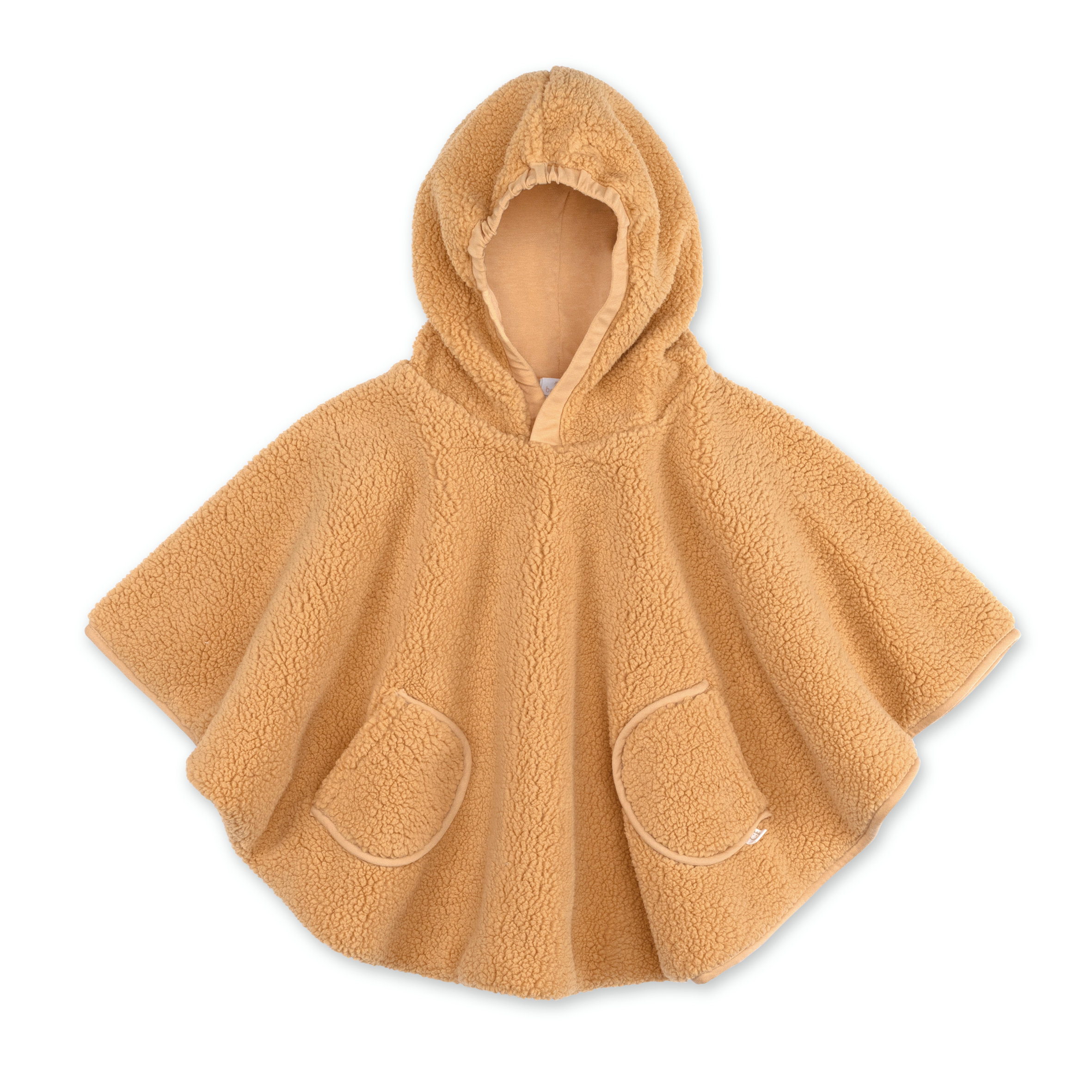 Travel poncho Warm teddy 9-36m TEDDY Ochre