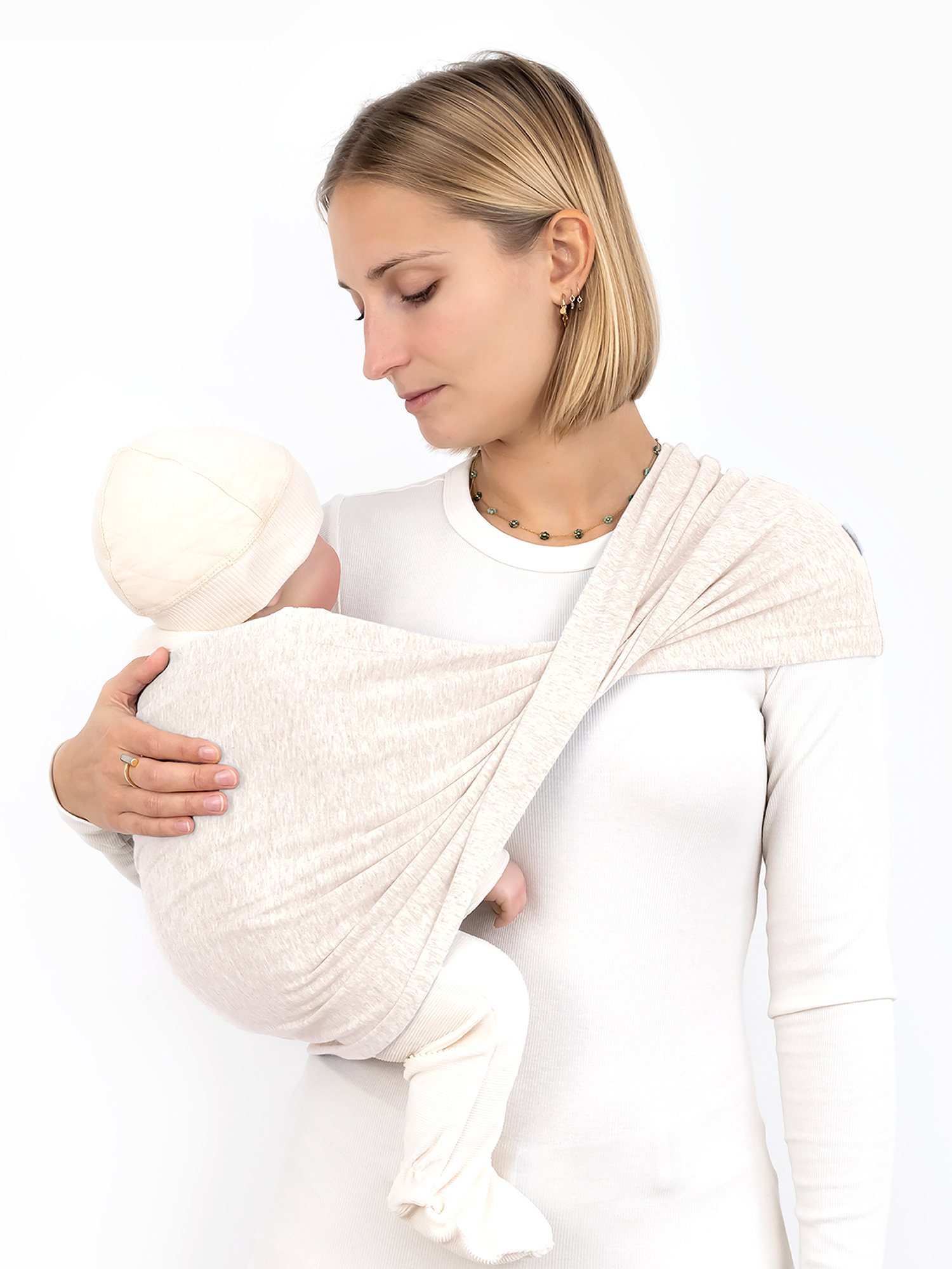 Porteabebés DUO Confort & sujeción size 1 BEMINI Beige claro jaspeado[WANDER]