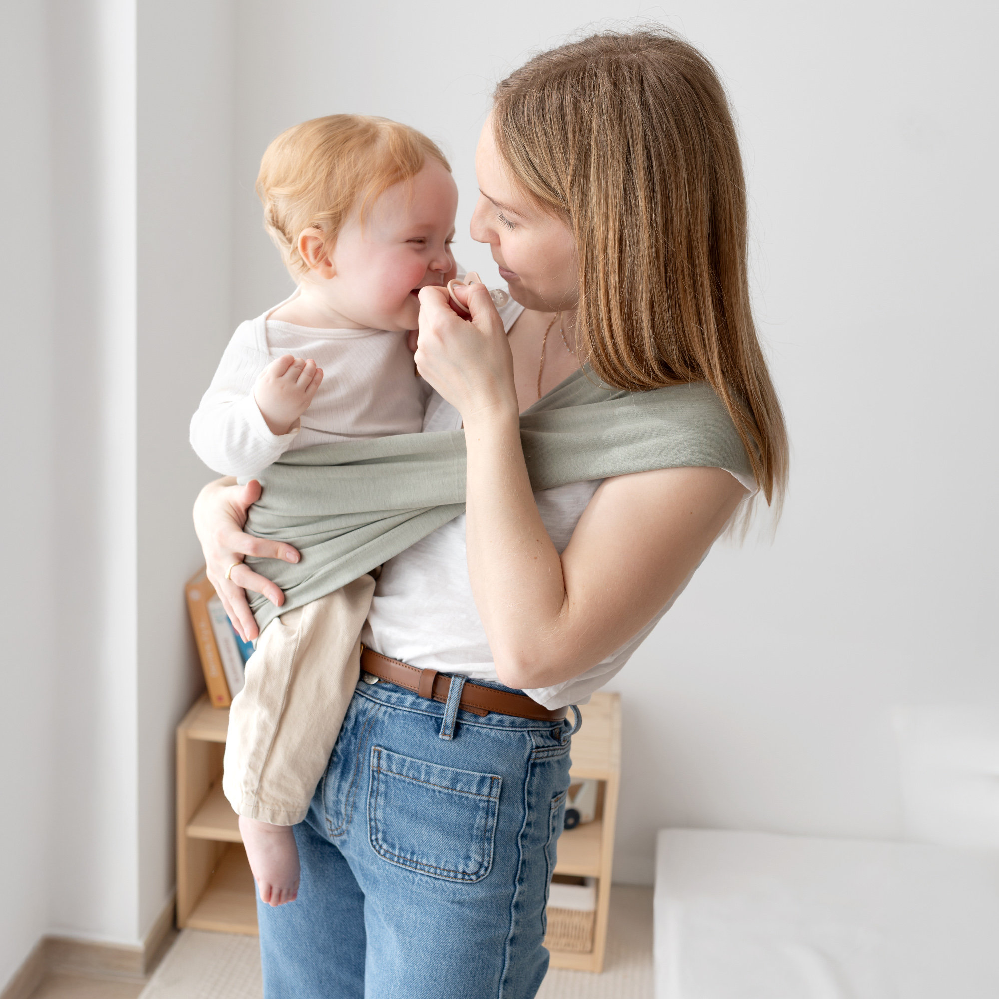 Porte-bébé DUO Confort et maintien size 1 BEMINI Kaki[BEDDING]