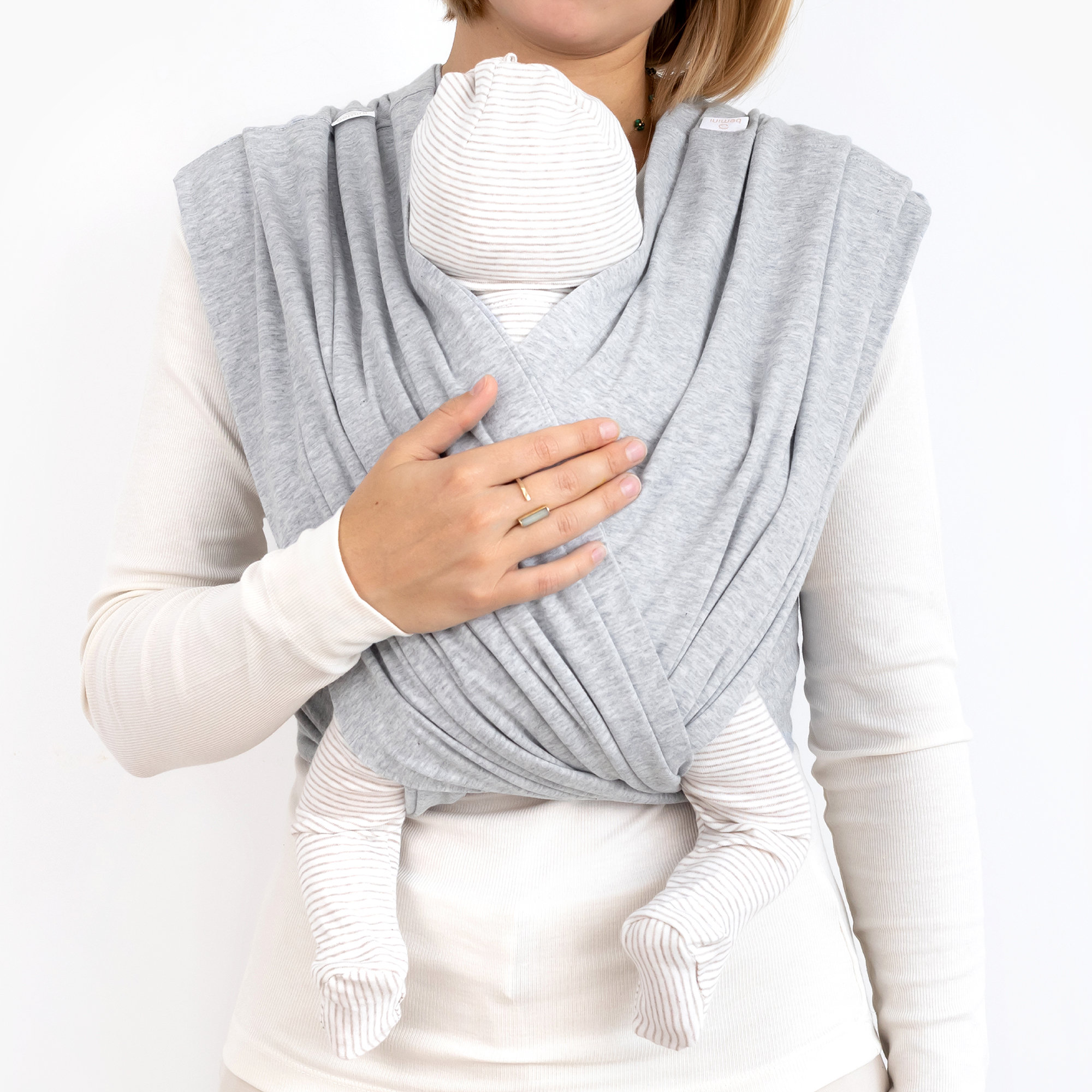 DUO draagdoek Jersey size 2 BEMINI Mix grey