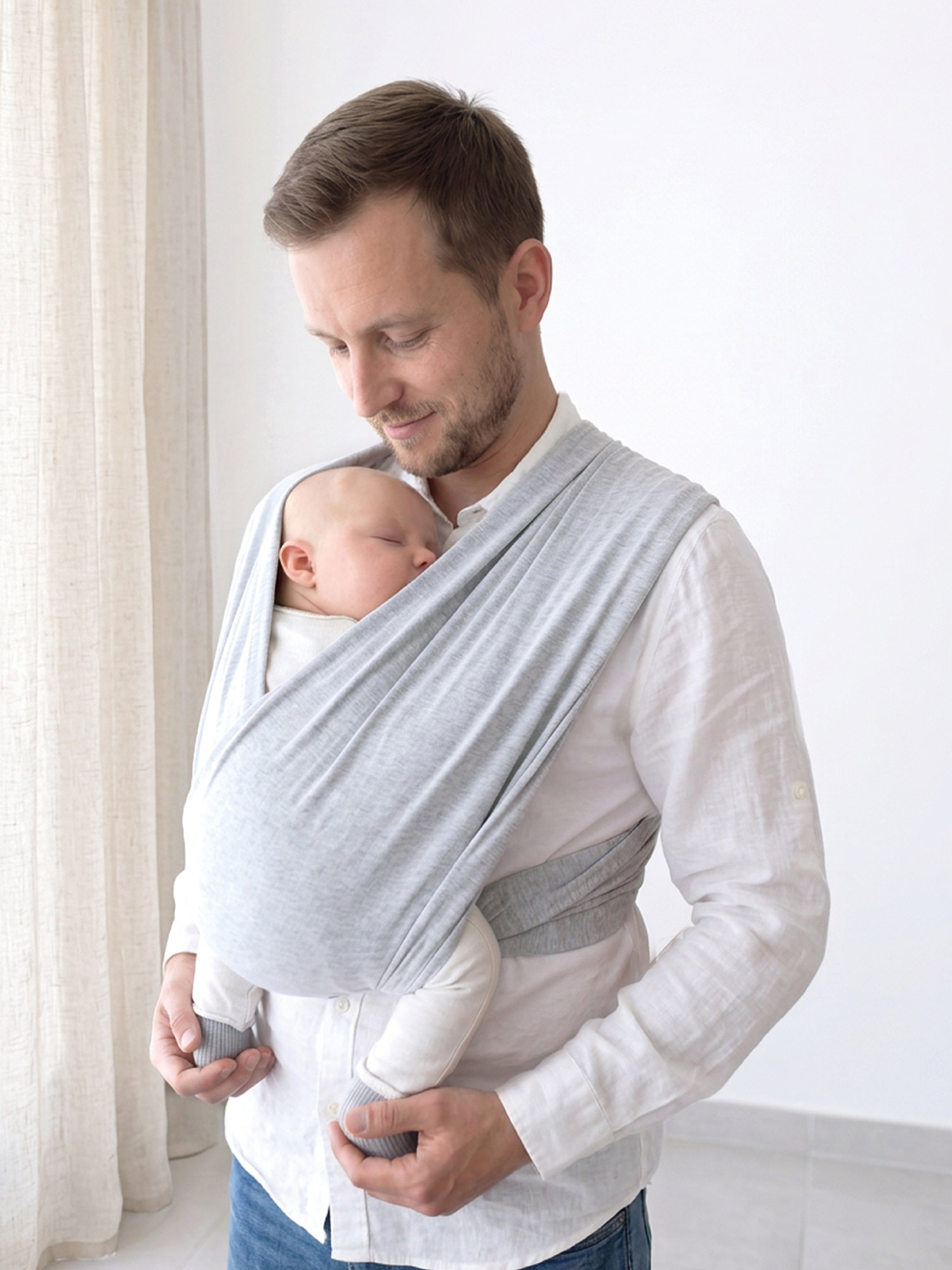 DUO draagdoek Comfort & houvast size 2 BEMINI Mix grey