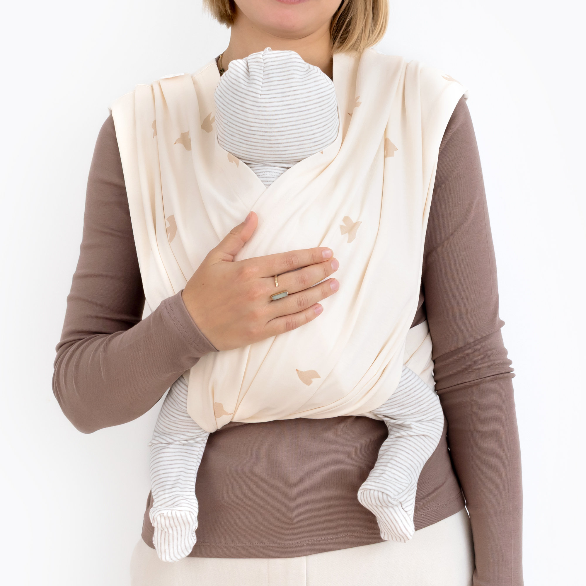 DUO draagdoek Comfort & houvast size 2 PIUMA Piuma ecru[WANDER]